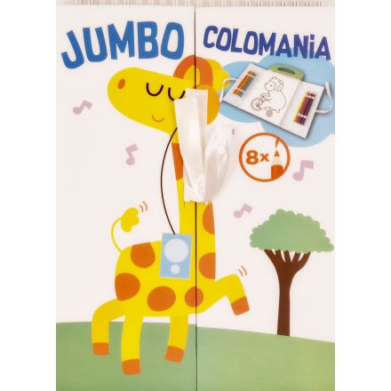 Jumbo Colomania Színező – Zsiráf +8 színes ceruza