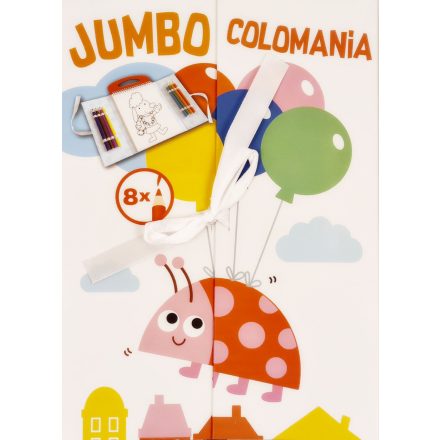 Jumbo Colomania Színező – Katica +8 színes ceruza