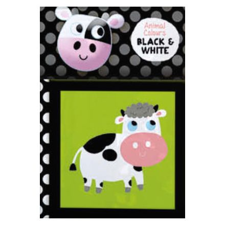 Színes állatok (puha könyvecske csörgővel) – Fekete tehén